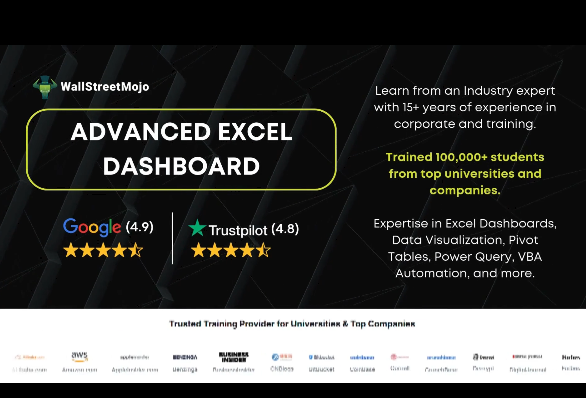 Load video: Excel Dashboard Course