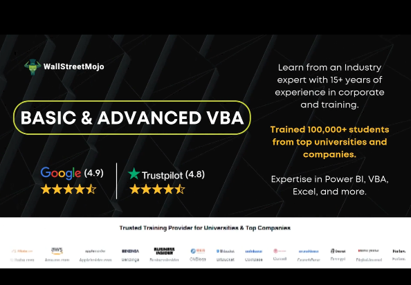Load video: Basic and Advanced Excel VBA Program
