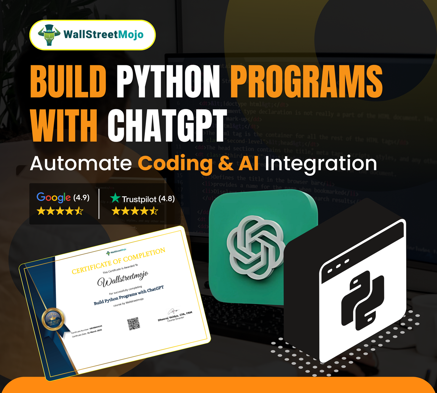 Build Python Programs with ChatGPT - Automate Coding & AI Integration