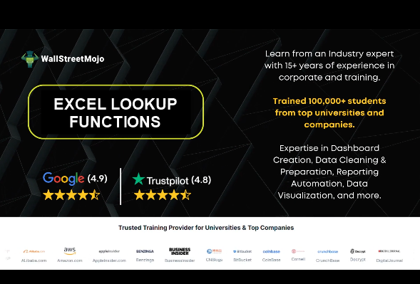 Load video: Excel Lookup Functions Course