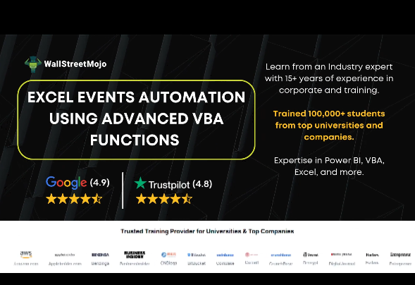 Load video: Excel Events Automation Using Advanced VBA Functions Course
