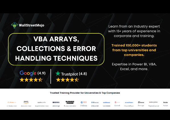 Load video: VBA Collections and Error Handling - Course